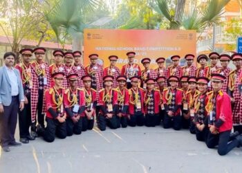 नेशनल स्कूल बैण्ड प्रतियोगिता में सी.एम.एस. को प्रथम पुरस्कार