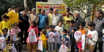 बसंत पंचमी के अवसर पर सरस्वती पूजन/ बालक बालिकाओं का पाठी पूजन कार्यक्रम संपन्न