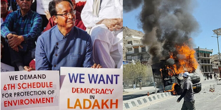 लेह हिंसा के बाद सोनम वांगचुक NSA के तहत गिरफ्तार, पत्नी बोलीं- सरकार गिर रही है नीच स्तर पर