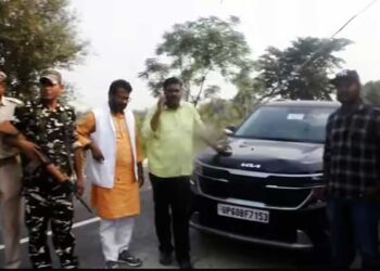 बिहार में चुनावी हंगामा, बीयर के साथ BJP के पूर्व विधायक धनंजय कन्नौजिया गिरफ्तार, SSB ने कार जब्त की