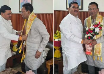 दिल्ली में पूर्व विधायक विजेंद्र सिंह ने भाजपा प्रदेश अध्यक्ष पंकज चौधरी से की शिष्टाचार भेंट