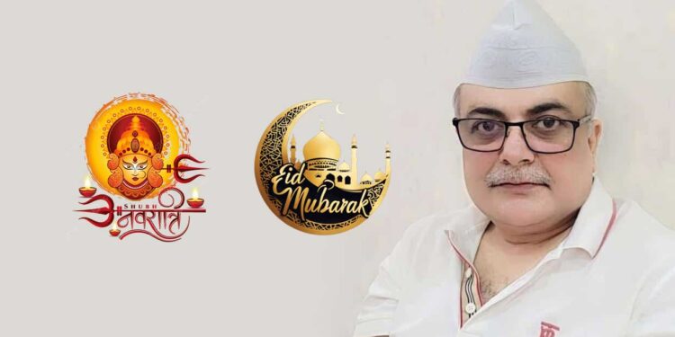 नवरात्रि और ईद का संगम: खुशियों, आस्था और भाईचारे का संदेश