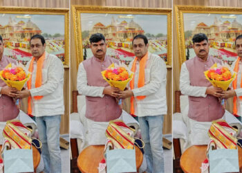 भाजपा की प्रचंड जीत पर आफताब आलम उर्फ आफताब पठान ने दी बधाई, संगठन महामंत्री धर्मपाल सिंह से की मुलाकात