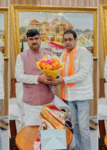 भाजपा की प्रचंड जीत पर आफताब आलम उर्फ आफताब पठान ने दी बधाई, संगठन महामंत्री धर्मपाल सिंह से की मुलाकात