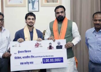 टी20 वर्ल्ड कप जीत के बाद ईशान किशन को बड़ा सम्मान, CM सम्राट चौधरी ने दिया 1 करोड़ का चेक