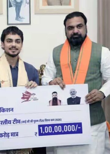 टी20 वर्ल्ड कप जीत के बाद ईशान किशन को बड़ा सम्मान, CM सम्राट चौधरी ने दिया 1 करोड़ का चेक