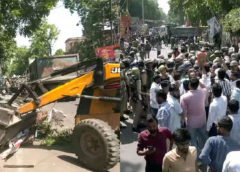 लखनऊ कचहरी में बुलडोजर एक्शन से बवाल! वकीलों का हंगामा, 2 दिन कोर्ट बंद करने का ऐलान
