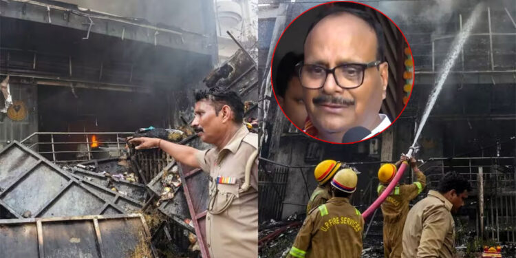 लखनऊ अग्निकांड पर छलका डिप्टी CM ब्रजेश पाठक का दर्द, मीडिया से बात करते हुए रो पड़े; 15 छात्रों की मौत से मचा हड़कंप