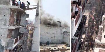 Noida Fire: EV स्कूटी की बैटरी में स्पार्क से मची तबाही, 50 परिवारों में अफरा-तफरी, महिला समेत 2 की मौत