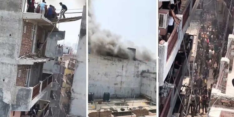 Noida Fire: EV स्कूटी की बैटरी में स्पार्क से मची तबाही, 50 परिवारों में अफरा-तफरी, महिला समेत 2 की मौत